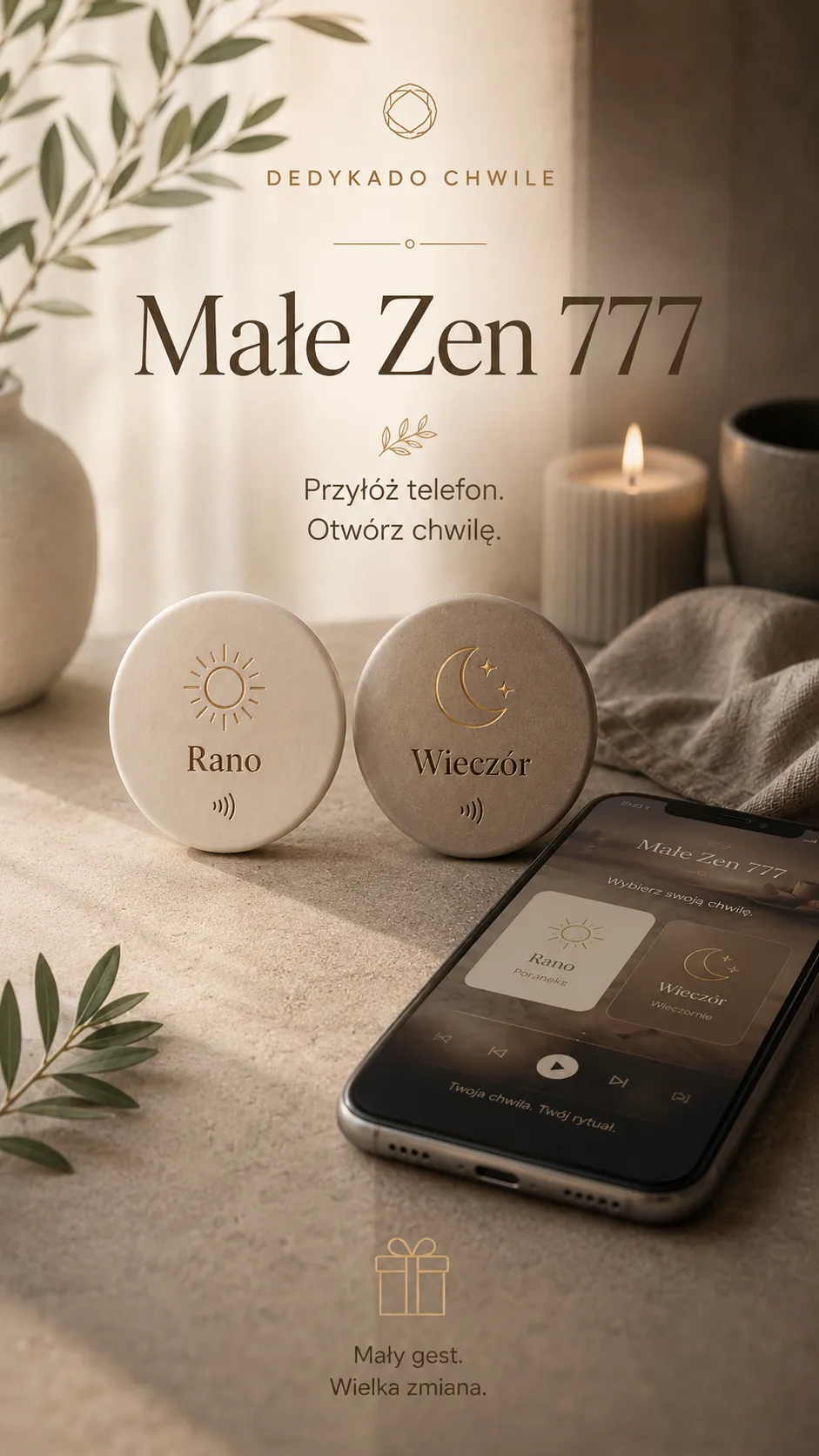 Małe Zen 777 - spokojny rytuał poranka i wieczoru